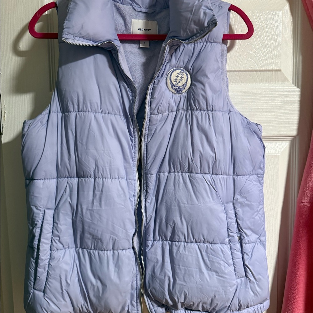 Old Navy Vest with Grateful Dead Patch